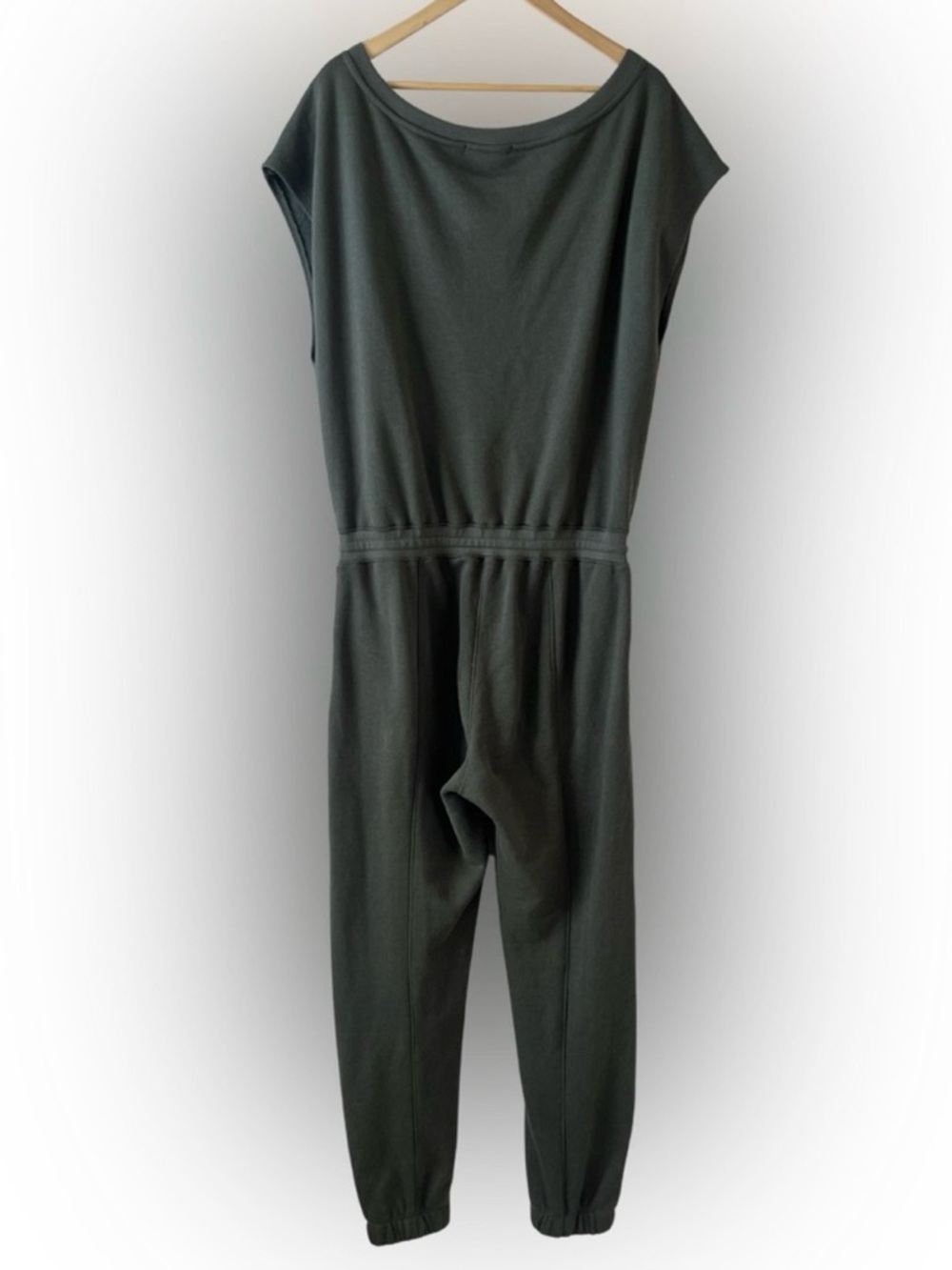 ✨ NWT Spiritual Gangster Shelly Off Shoulder Jumpsuit - Large Olive Lounge Set - Picture 8 of 14